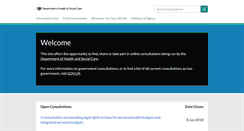 Desktop Screenshot of consultations.dh.gov.uk