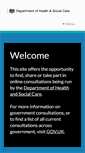 Mobile Screenshot of consultations.dh.gov.uk