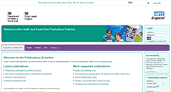 Desktop Screenshot of orderline.dh.gov.uk